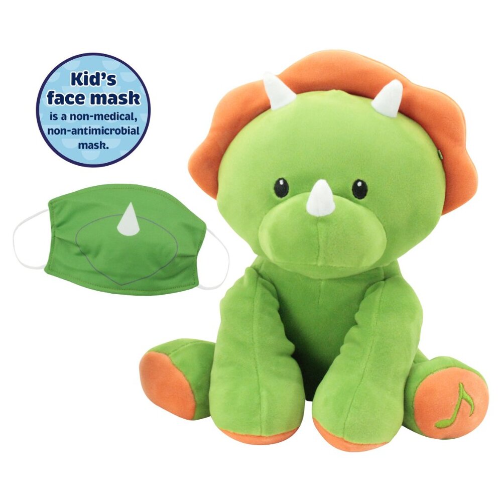 NEW Wellobeez 11" Dinosaur Plush Stuffed Animal Music Musical Toy Plushie Antimi